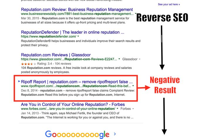 Reverse SEO Services for Online Reputation Management